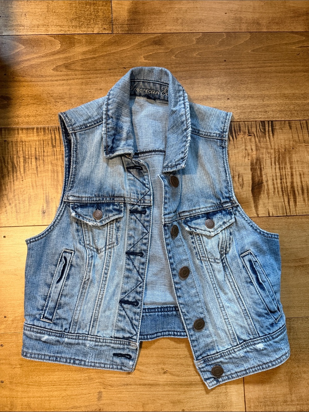 American Eagle Outfitters Light Blue Denim Jacket